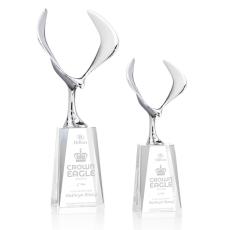 Maverick Eagle Award on Cairns Base - Clear - Crystal Eagle Awards