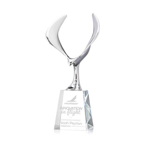 Recognition Awards - Crystal Awards - Maverick Eagle Award on Celestina Base - Clear