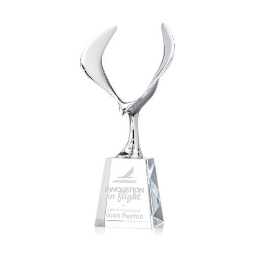 Recognition Awards - Crystal Awards - Maverick Eagle Award on Celestina Base - Clear