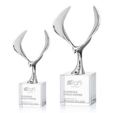 Maverick Eagle Award on Granby Base - Clear - Crystal Eagle Awards