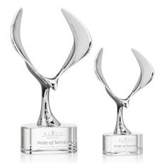 Maverick Eagle Award on Paragon Base - Clear - Crystal Eagle Awards