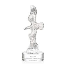 Staffordshire Eagle on Stanrich Base - Clear - Crystal Eagle Awards