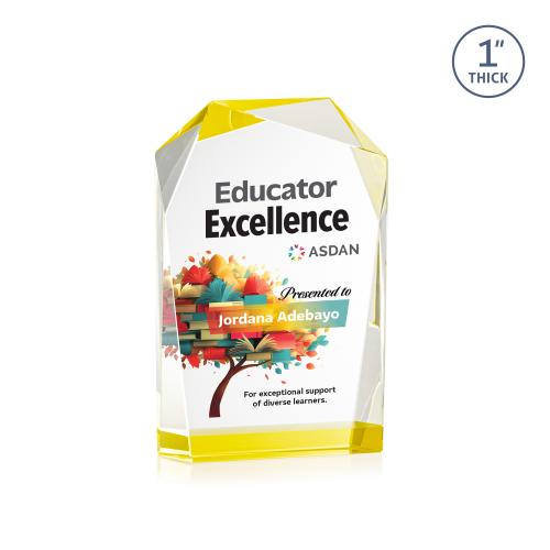 Recognition Awards - Crystal Awards - Donvale VividPrint&trade; Award - Gold