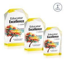 Donvale VividPrint Award - Gold - Crystal Awards