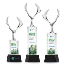 Maverick Eagle VividPrint Award on Belcroft Base - Black - Crystal Eagle Awards