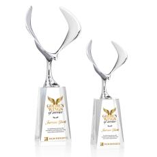 Maverick Eagle VividPrint Award on Cairns Base - Clear - Crystal Eagle Awards