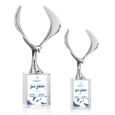 Maverick Eagle VividPrint Award on Lexington Base - Clear - Crystal Eagle Awards