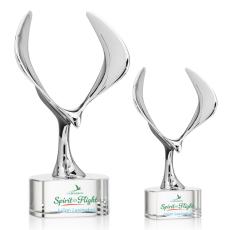 Maverick Eagle VividPrint Award on Paragon Base - Clear - Crystal Eagle Awards