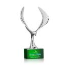 Maverick Eagle VividPrint&trade; Award on Paragon Base - Green
