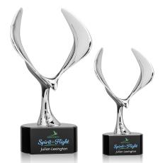 Maverick Eagle VividPrint Award on Paragon Base - Black - Crystal Eagle Awards