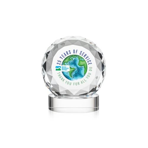 Recognition Awards - Crystal Awards - Seville VividPrint&trade; Award on Alberton Base - Clear