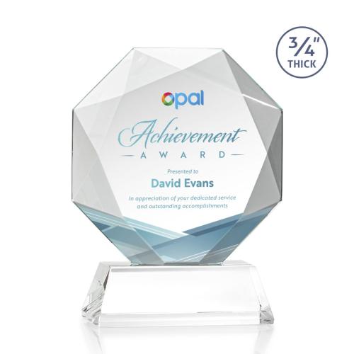 Recognition Awards - Crystal Awards - Bradford VividPrint™ Award on Newhaven Base  - Starfire