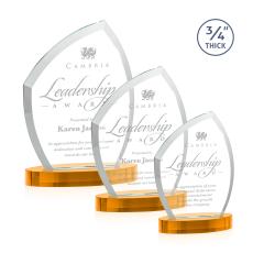 Daltry Award on Alberton Base - Amber - New Items