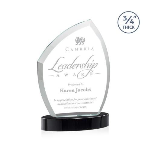 Recognition Awards - Crystal Awards - Daltry Award on Alberton Base - Black