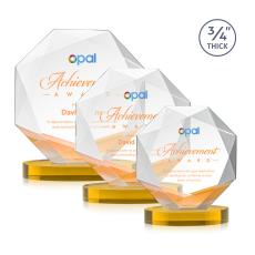 Bradford VividPrint Award on Alberton Base - Amber - New Items