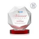 Bradford VividPrint&trade; Award on Alberton Base - Red