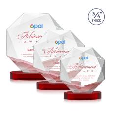 Bradford VividPrint Award on Alberton Base - Red - New Items