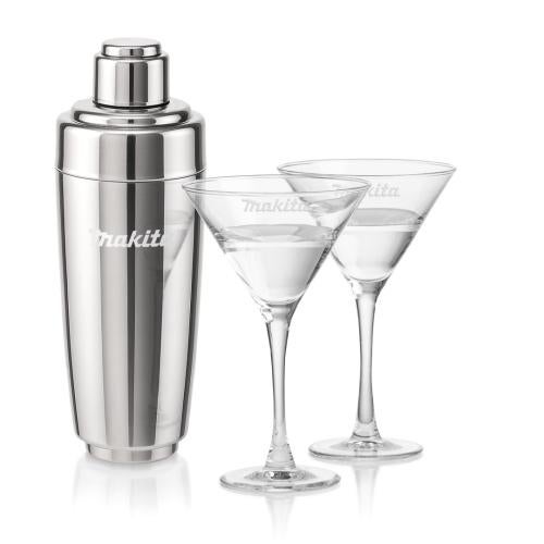 Corporate Gifts - Barware - Glasses Sets - Pescara Shaker & Connoisseur Martini Set