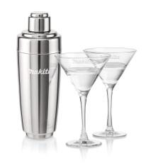 Pescara Shaker & Connoisseur Martini Set - Martini Glasses