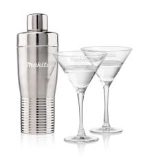 Genoa Shaker & Connoisseur Martini Set - Martini Glasses
