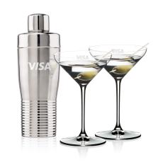 Genoa Shaker & RIEDEL Martini Set - Corporate Gifts