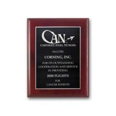 Etch/Antiqued Plaq - Mahogany - Retirement Plaques