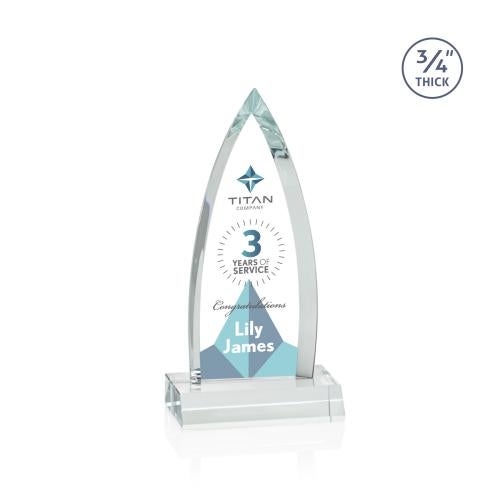 Shildon VividPrint™ Award - Clear Recognition Awards - Crystal Awards - Shildon VividPrint™ Award - Clear