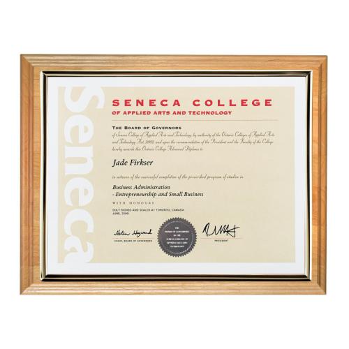 Louisville Plaque Awards - Certificate Frames - Louisville