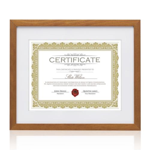 Plaque Awards - Certificate Frames - Carter