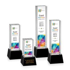 Robson VividPrint Award on Base - Black  - Crystal Awards