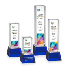Robson VividPrint Award on Base - Blue - Crystal Awards