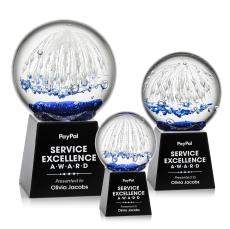 Starburst Glass Award on Fortino Base - Black