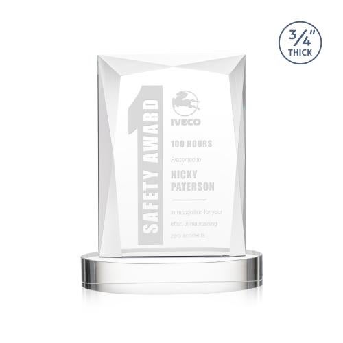 Recognition Awards - Crystal Awards - Messina Award on Alberton Base - Starfire