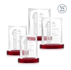 Messina Award on Alberton Base - Red - New Items