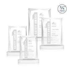 Messina Award on Alberton Base - White - Rectangle Awards