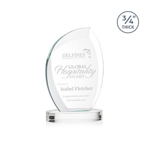 Recognition Awards - Crystal Awards - Wichita Award on Alberton Base - Clear