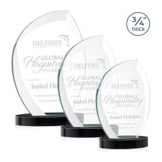 Wichita Award on Alberton Base - Black - Flame Awards