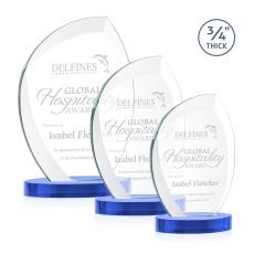 Wichita Award on Alberton Base - Sky Blue - Flame Awards