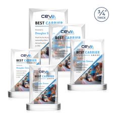 Messina VividPrint Award on Alberton Base - Starfire - Full Color Awards