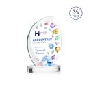 Wichita VividPrint&trade; Award on Alberton Base - Clear