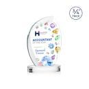 Wichita VividPrint&trade; Award on Alberton Base - Clear