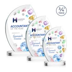 Wichita VividPrint Award on Alberton Base - Clear - Flame Awards