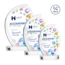 Wichita VividPrint&trade; Award on Alberton Base - Clear