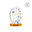 Wichita VividPrint&trade; Award on Alberton Base - Amber