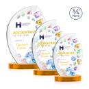 Wichita VividPrint&trade; Award on Alberton Base - Amber