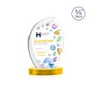 Wichita VividPrint&trade; Award on Alberton Base - Gold