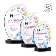 Wichita VividPrint Award on Alberton Base - Black - Flame Awards