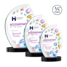 Wichita VividPrint Award on Alberton Base - Black - Flame Awards