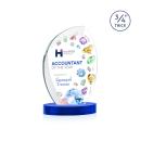 Wichita VividPrint&trade; Award on Alberton Base - Blue