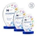 Wichita VividPrint&trade; Award on Alberton Base - Blue